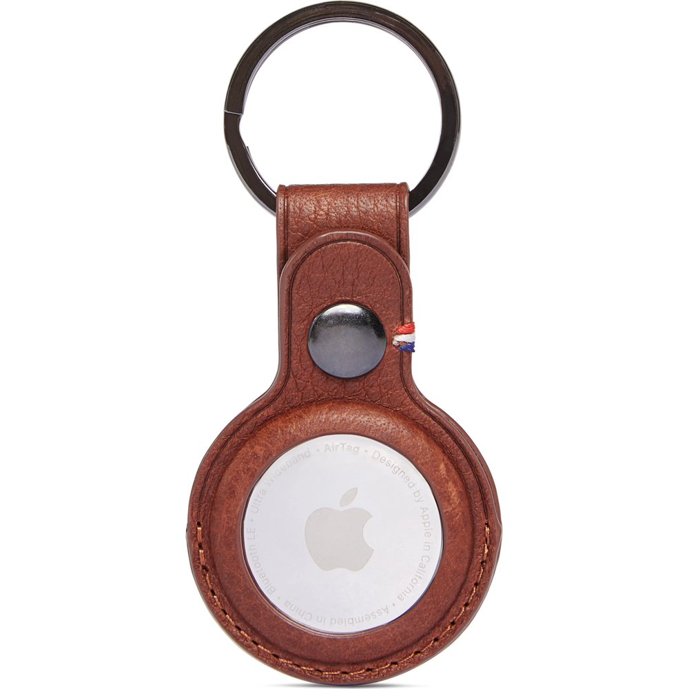 Чехол Decoded Leather Keychain для Apple AirTag, кожа, коричневый