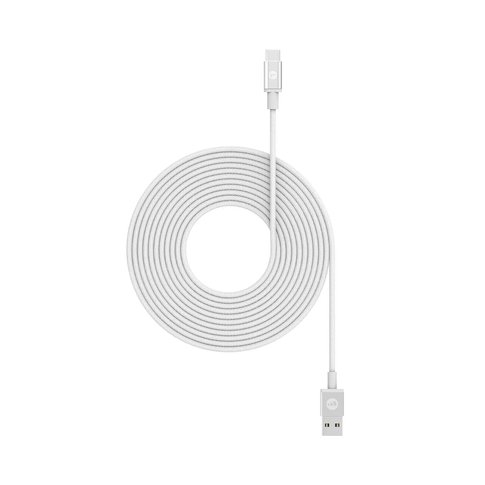 Кабель Mophie USB-A to USB-C. Длина 3м. Цвет белый