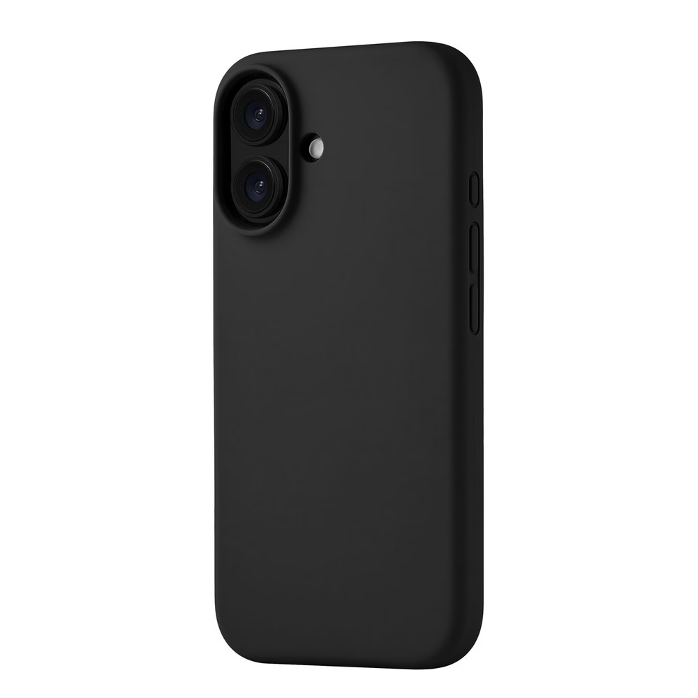 Чехол защитный uBear Touch Mag Case для iPhone 16,силикон, софт-тач, черный