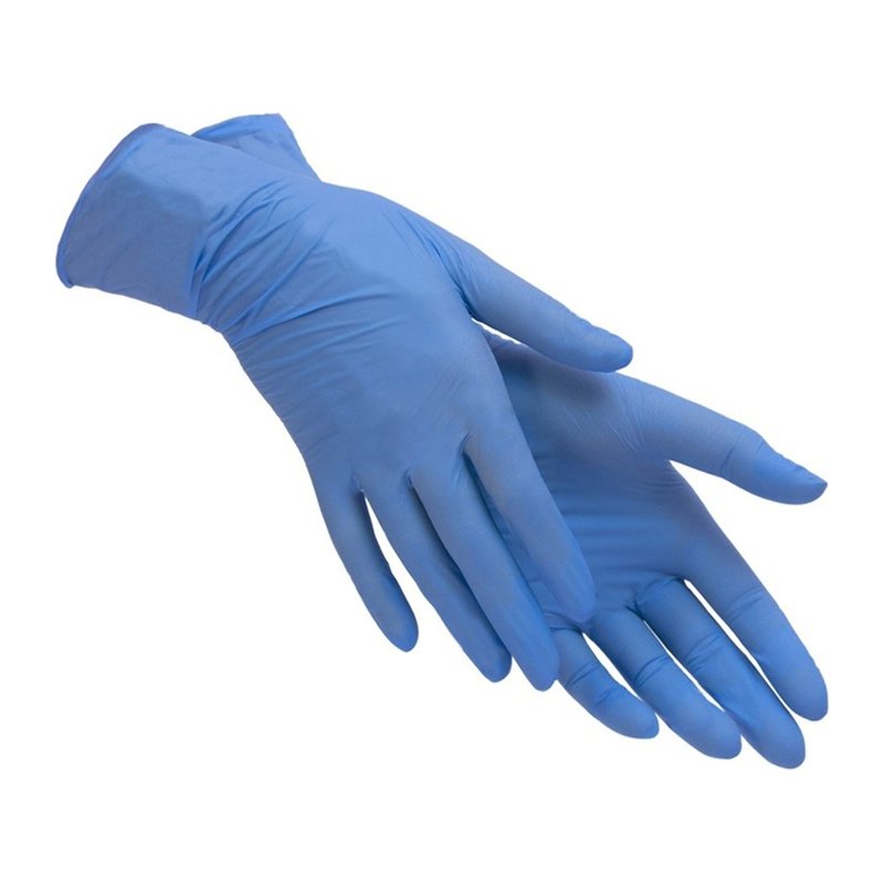 Нитриловые перчатки M 100шт (Blue)