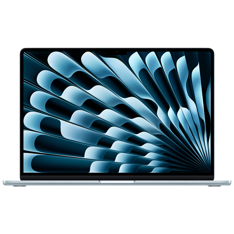 Apple MacBook Air 15" (M4, 10C CPU/10C GPU, 2025), 16 ГБ, 256 ГБ SSD, «небесно-голубой»