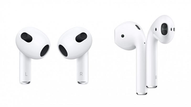 Сравнение AirPods 2 и 3-го поколений