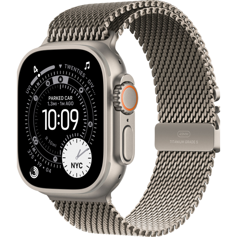 Умные часы Apple Watch Ultra 3, 49 мм, Natural Titanium Milanese Natural Loop M