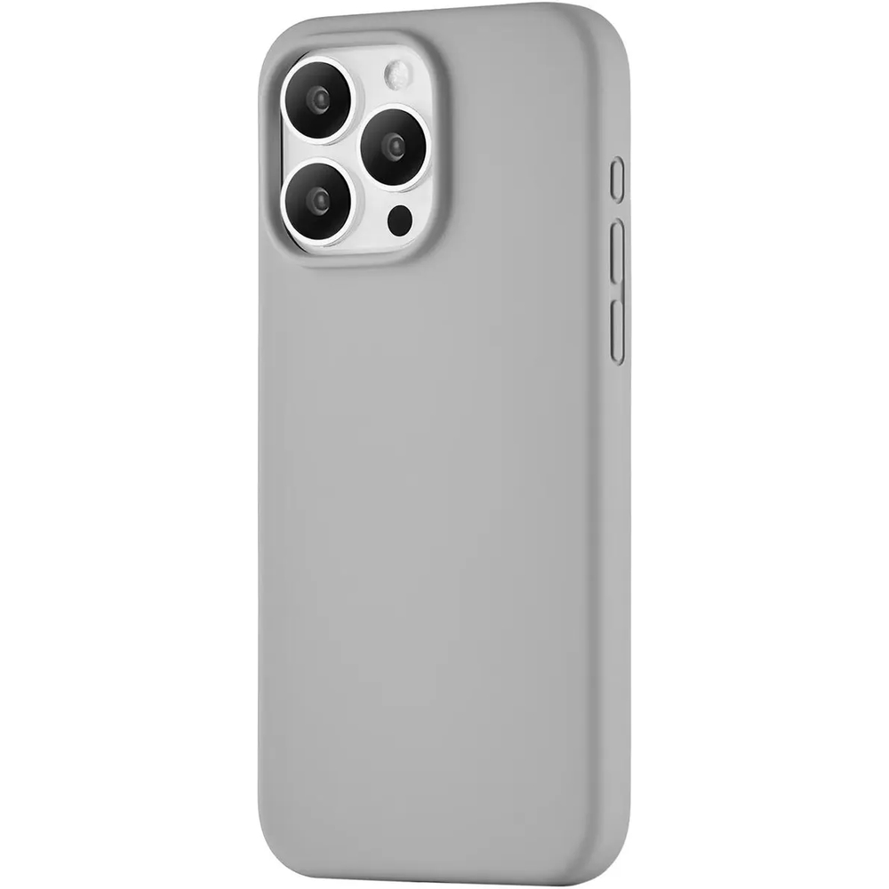 CS279MG67PTH-I23M Чехол защитный uBear Touch Mag Case, iPhone 15 Pro Max, MagSafe, силикон, cерый