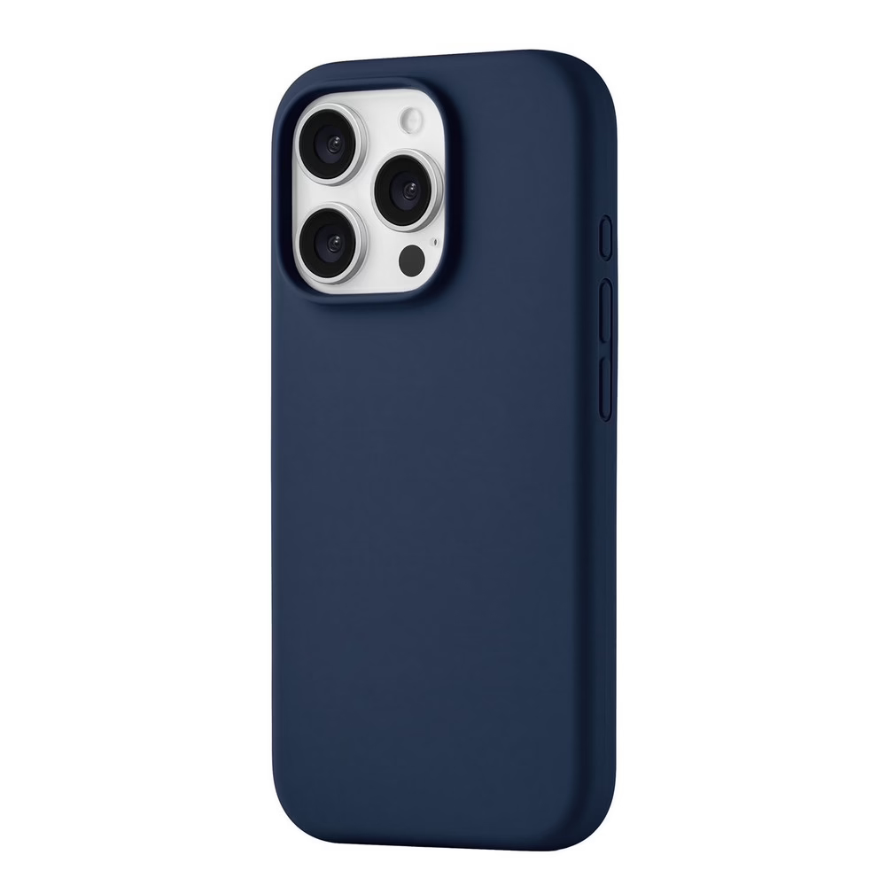 Чехол защитный uBear Touch Mag Case iPhone 16 Pro, софт-тач, темно-синий