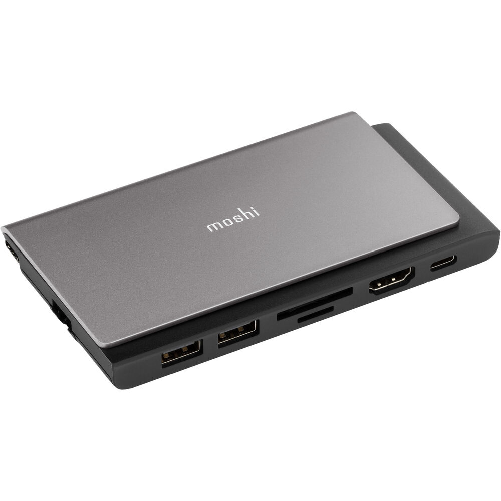 Портативный USB-хаб Moshi Symbus Mini 7-in-1. Порты: USB-C PD, HDMI, USB-A 3.1 Gen 1 x 2