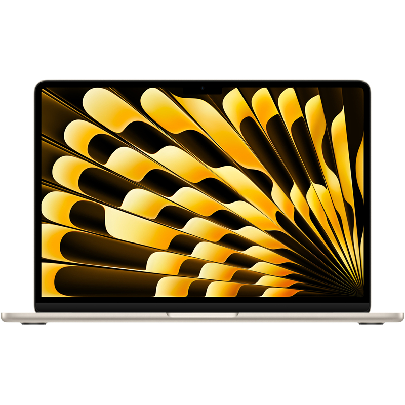 Apple MacBook Air 13" (M3, 8C CPU/10C GPU, 2024), 8 ГБ, 512 ГБ SSD, «сияющая звезда»