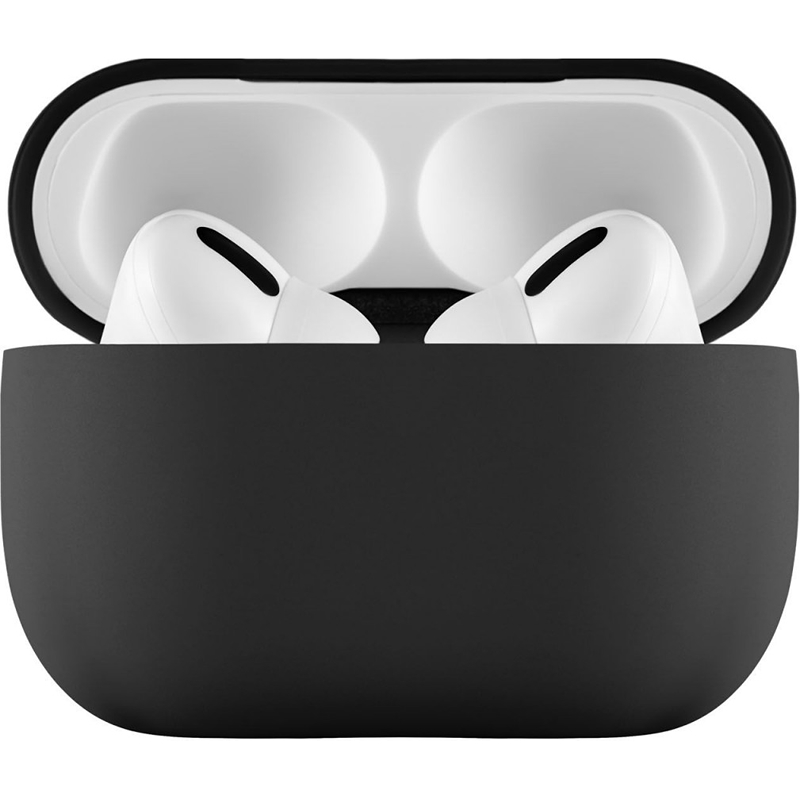 Чехол защитный Airpods Pro 2 Touch Silicone  Case, 0,8 мм, силиконовый, Черный