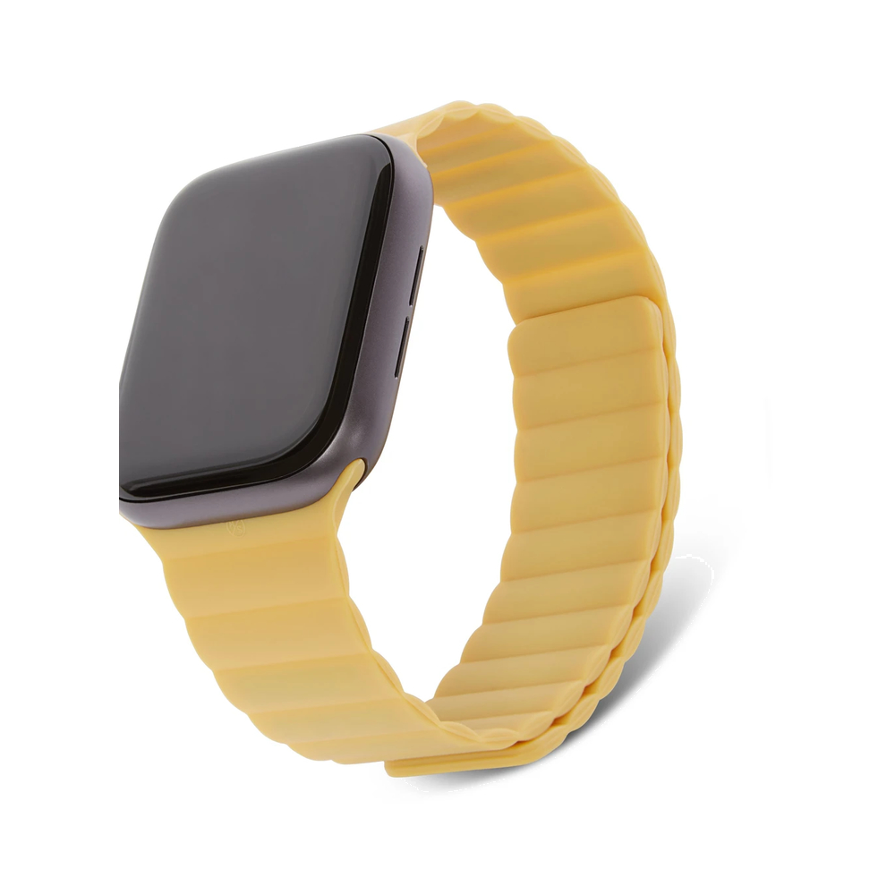 Ремешок Decoded Sillicone Magnetic Traction Strap для Apple Watch 6/SE/5/4  (44mm) сил.свет-