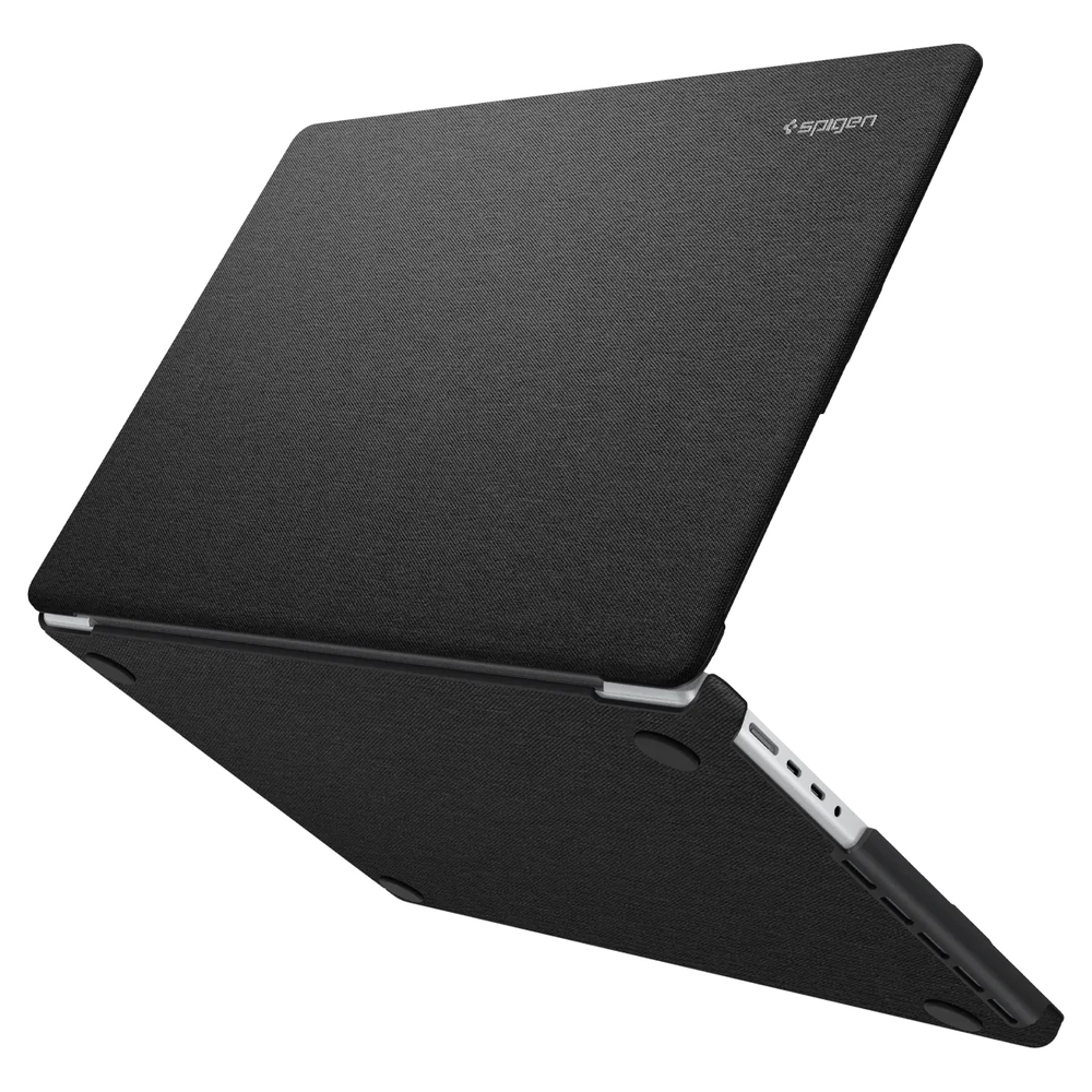  Чехол SPIGEN Urban fit macbook pro 14 2021-2022 black пластик/ ткань черный
