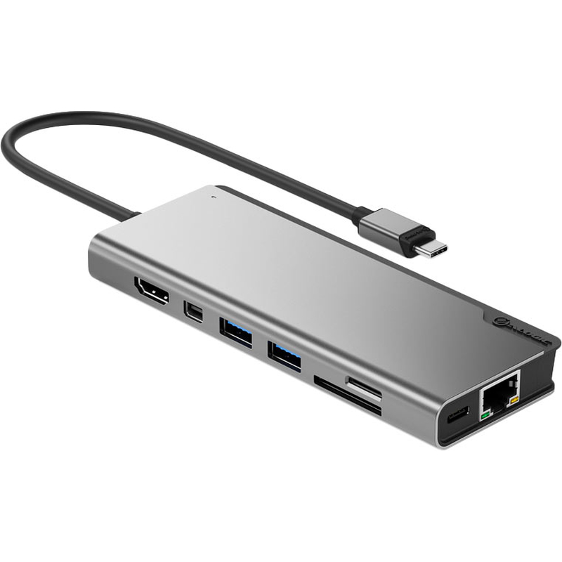 Адаптер Alogic Ultra Series USB-C Dock PLUS Gen 2, PD, серый космос