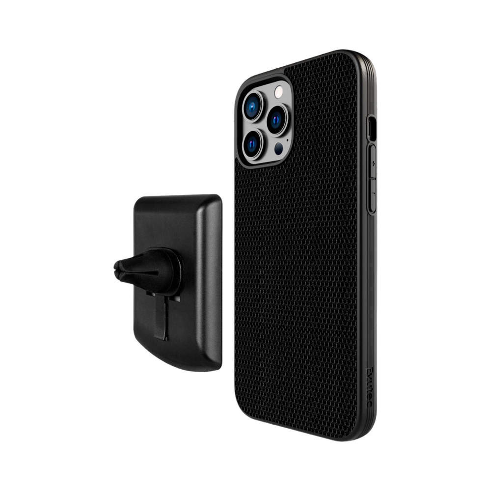 Чехол Evutec Aergo Series с бал. нейлоном для iPhone 13 Pro,магнитный автодержатель AFIXчерный