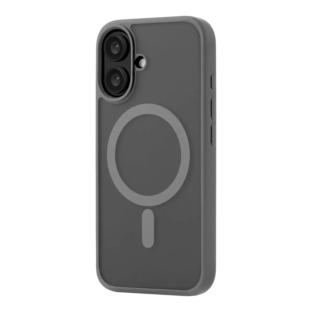 Чехол защитный uBear Cloud Mag Case iPhone 16, силк-тач, серый