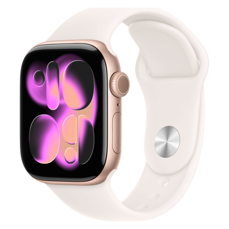 Умные часы Apple Watch Series 11, 42 mm, Rose Gold Aluminum Light Blush Sport Band S/M