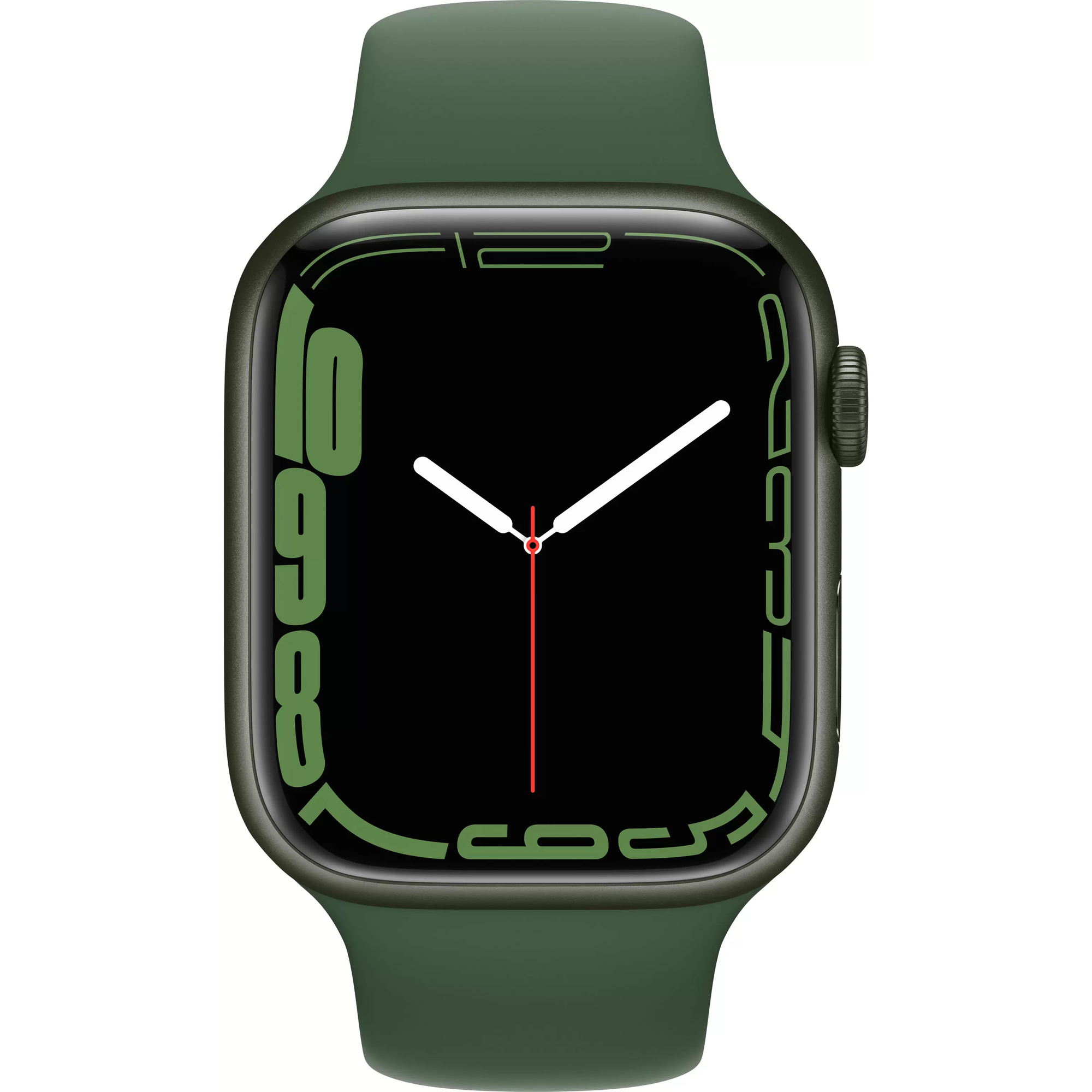 Apple Watch Series 7, 45 мм, корпус из алюминия зеленого цвета, спортивный  ремешок «зелёный клевер