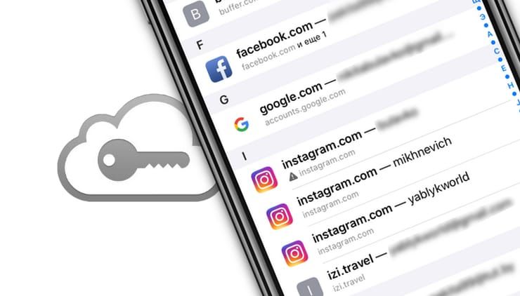 Управление паролями в настройках iPhone