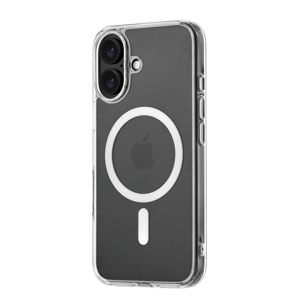 Чехол защитный uBear Real Mag Case для iPhone 16, усиленный, прозрачный