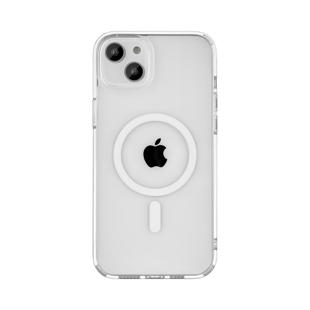 Чехол защитный Real Mag Case, iPhone 14 Plus, усиленный, прозр.