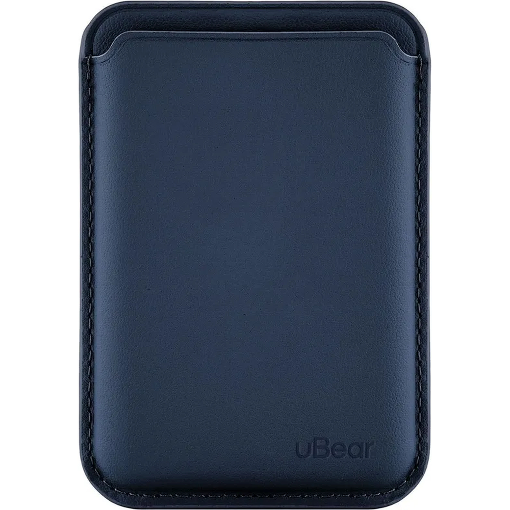 Чехол защитный uBear Leather Shell Case , кардхолдер, натуральная кожа, тёмно-синий