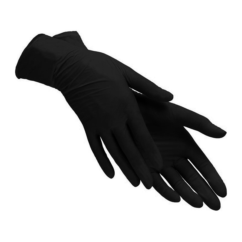 Нитриловые перчатки M 100шт (Black)