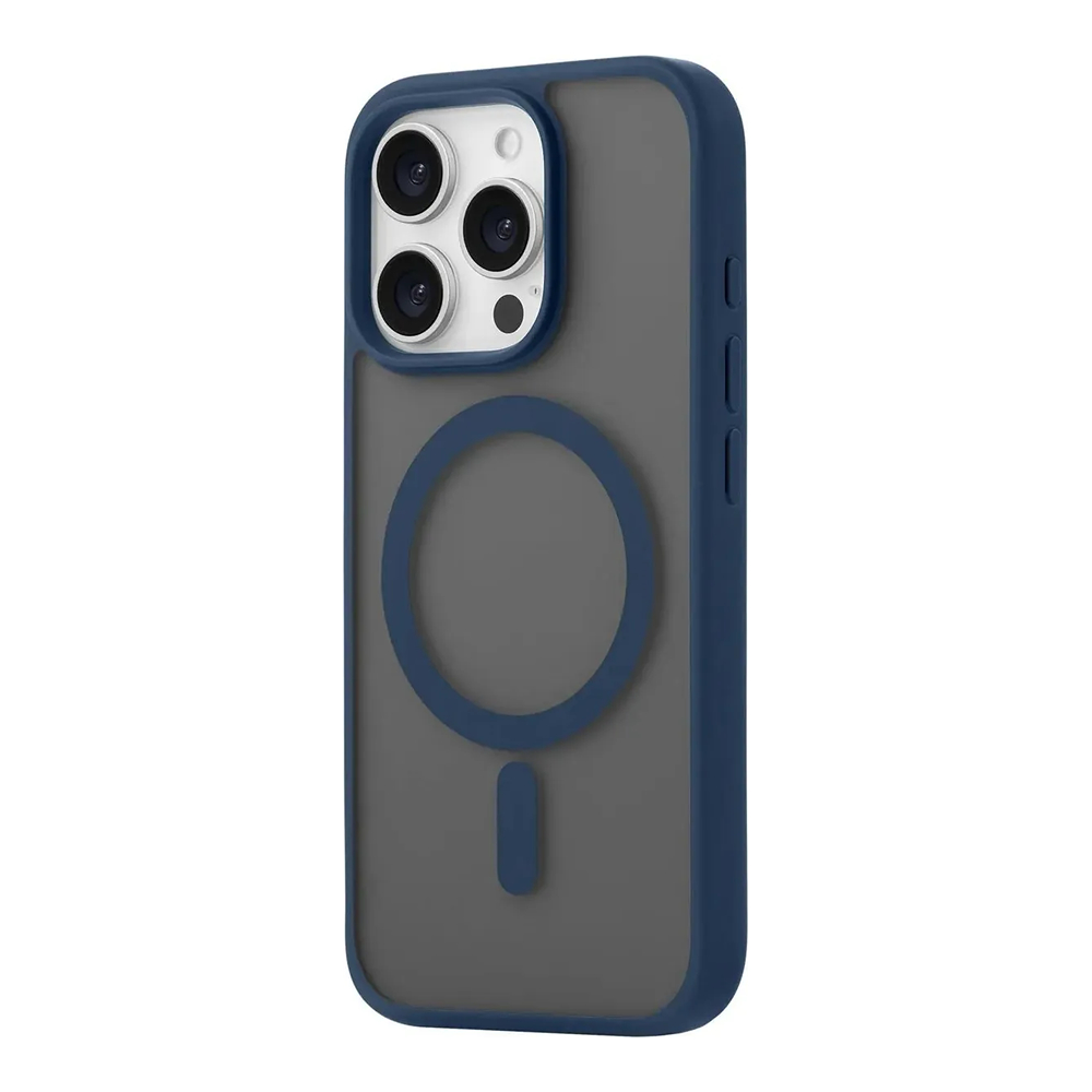 Чехол защитный uBear Cloud Mag Case iPhone 16 Pro, силк-тач, темно-синий