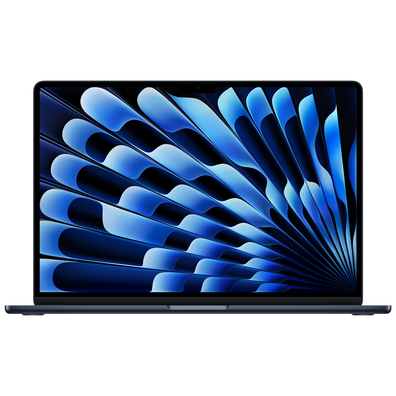 Apple MacBook Air 15" (M4, 10C CPU/10C GPU, 2025), 16 ГБ, 256 ГБ SSD, «полуночный черный»