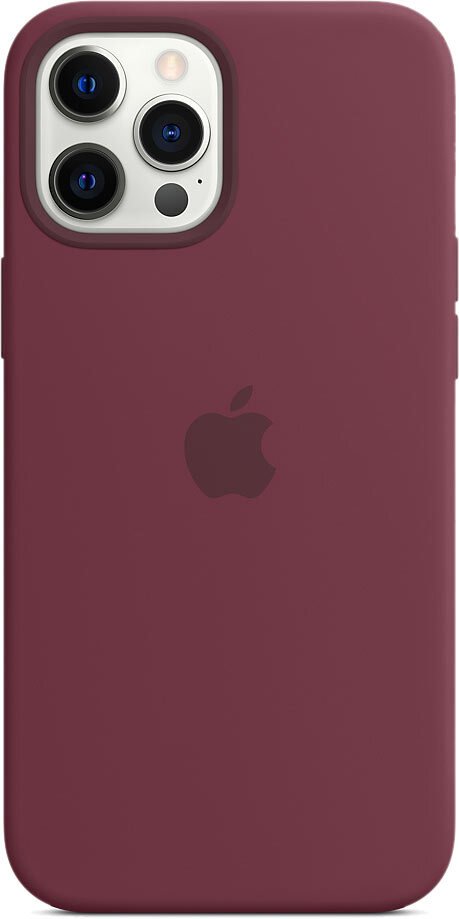 Чехол Apple MagSafe для iPhone 12 Pro Max, силикон, сливовый