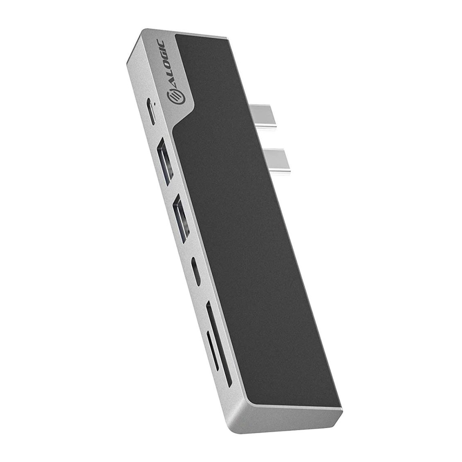 Адаптер ALOGIC USB-C Dock Nano Gen 2, серый космос