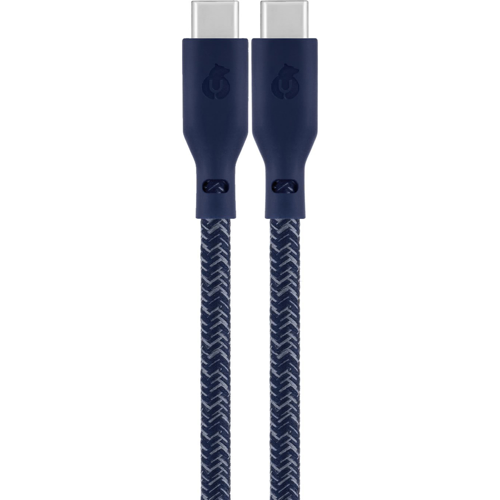 DC19DB24TR-CC кабель зарядный uBear Trend Cable USB-C/USB-C 2.4м, 140W, цвет синий