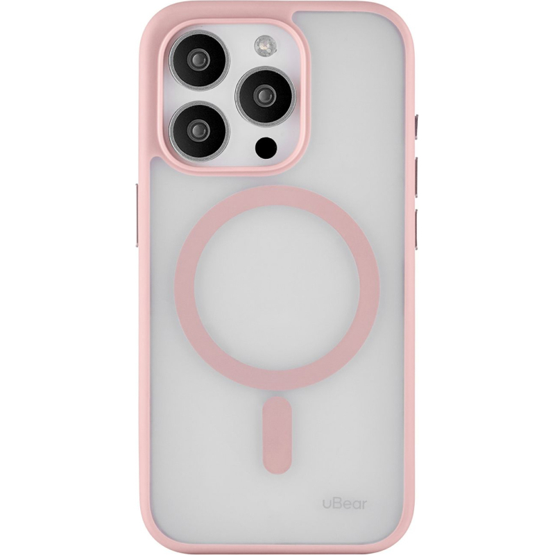 CS294LR67PMT-I23M Чехол защитный uBear Cloud Mag Case, iPhone 15 Pro Max, MagSafe, розовый