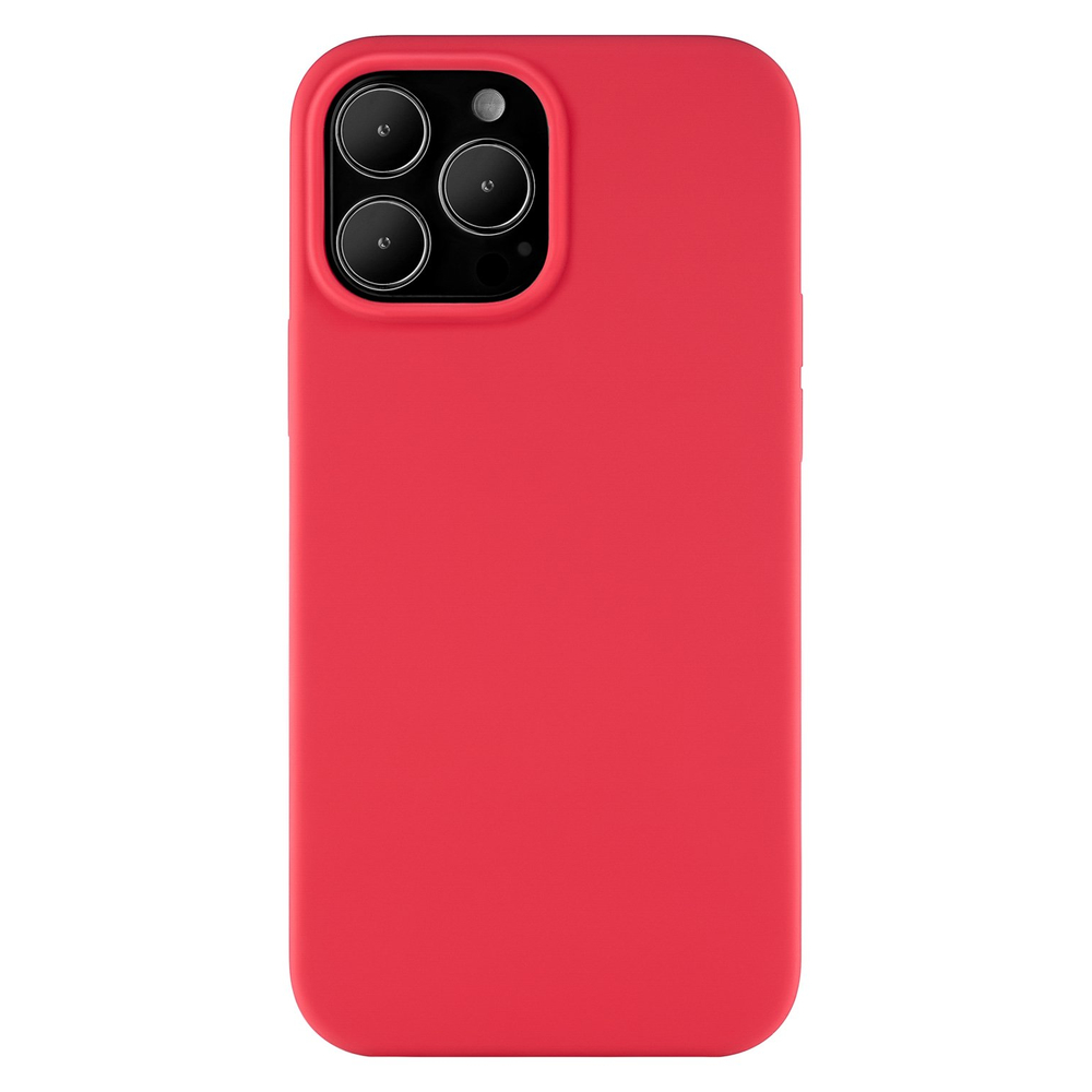 Touch Mag Case, чехол защитный силиконовый для iPhone 13 Pro Max софт-тач, красный