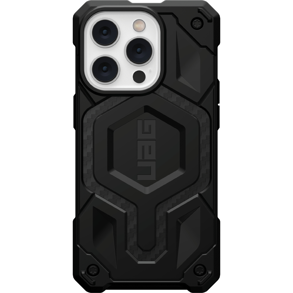 Чехол UAG Monarch Pro Carbon Fiber с поддержкой MagSafe для iPhone 14 Pro, углеродное волокно