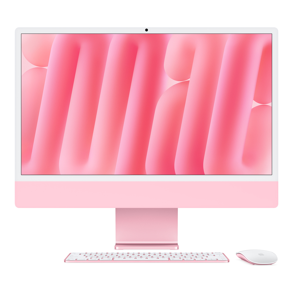 Apple iMac 24" Retina 4,5K, M4 (10C CPU, 10C GPU, 2024), 24 ГБ, 512 ГБ SSD, розовый