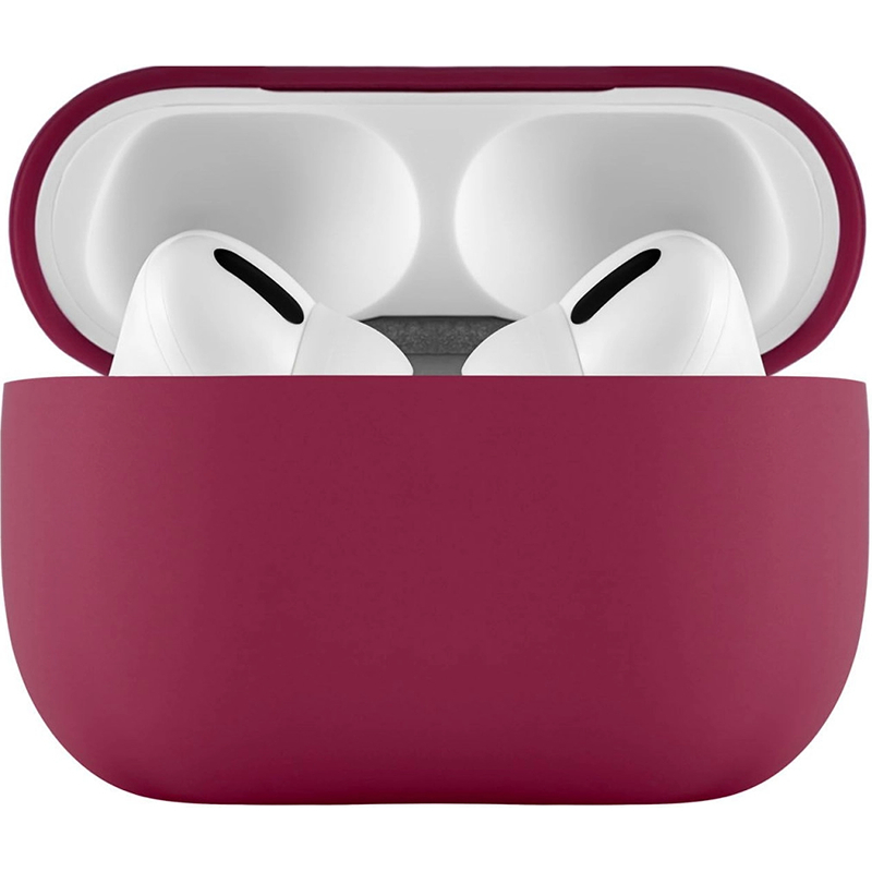 Чехол защитный Airpods Pro2 Touch Silicone Case, 0,8 мм, силикон., Тёмно-фиолетовый