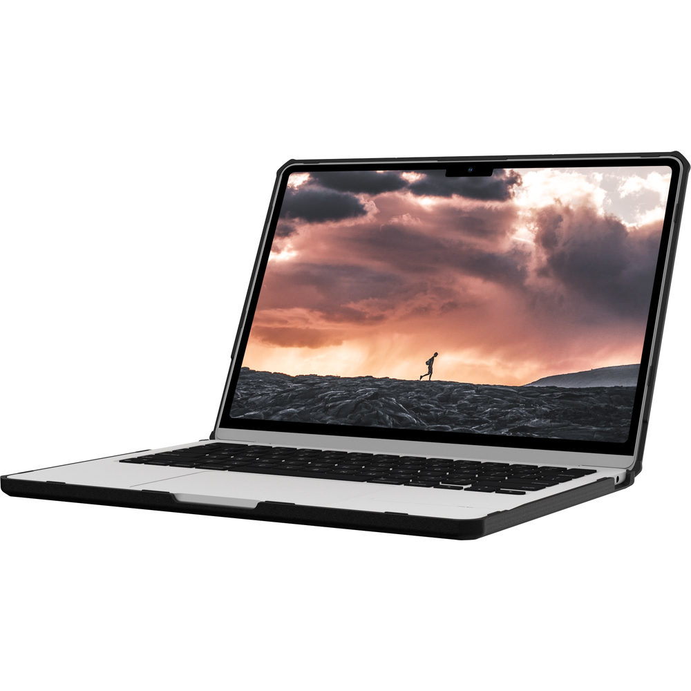 Чехол-накладка UAG Plyo Ice для MacBook Air 13" (2022 M2), «матовый лёд»/чёрный