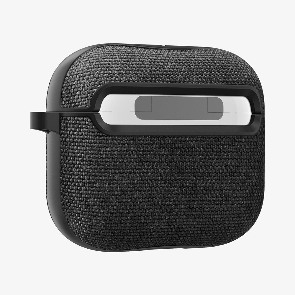  Чехол SPIGEN Urban fit Apple Airpods 3 black пластик/ ткань черный