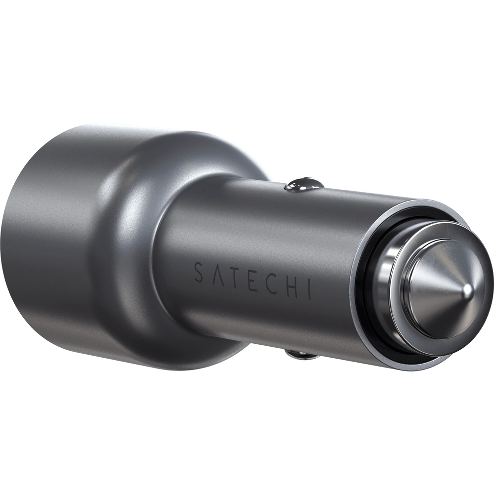 Автомобильное зарядное устройство Satechi Car Charger 2xUSB-C, 40Вт, серый космос