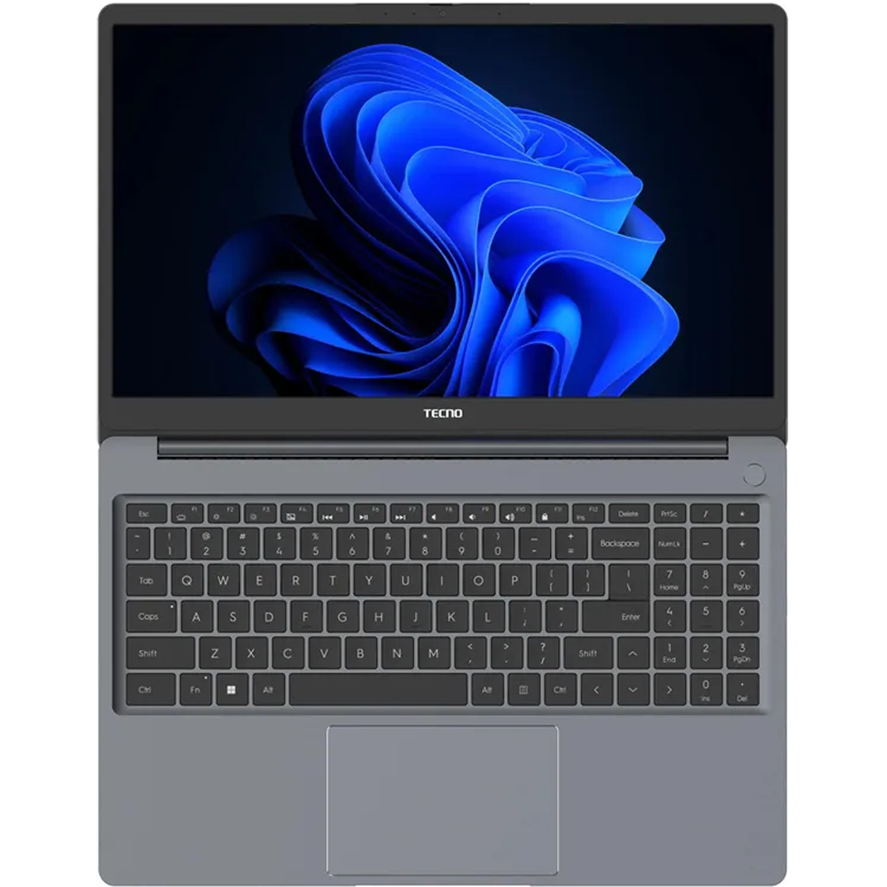 15.6" Ноутбук Tecno MegaBook K15SDA, AMD Ryzen 5 7430U, RAM 16 ГБ, SSD 512 ГБ, AMD Radeon Graphics, Windows 11 Home, серый (71005000257)