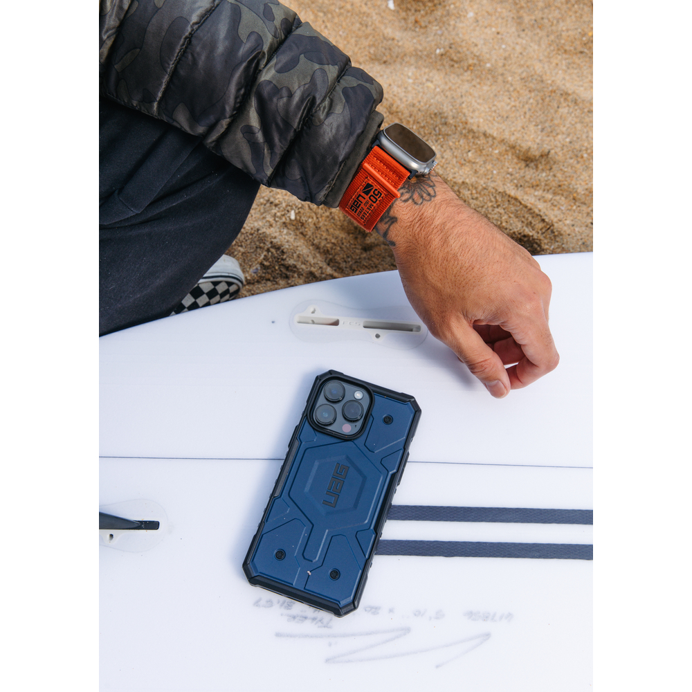 Чехол UAG Pathfinder Mallard с поддержкой MagSafe для iPhone 14 Pro Max, тёмно-синий