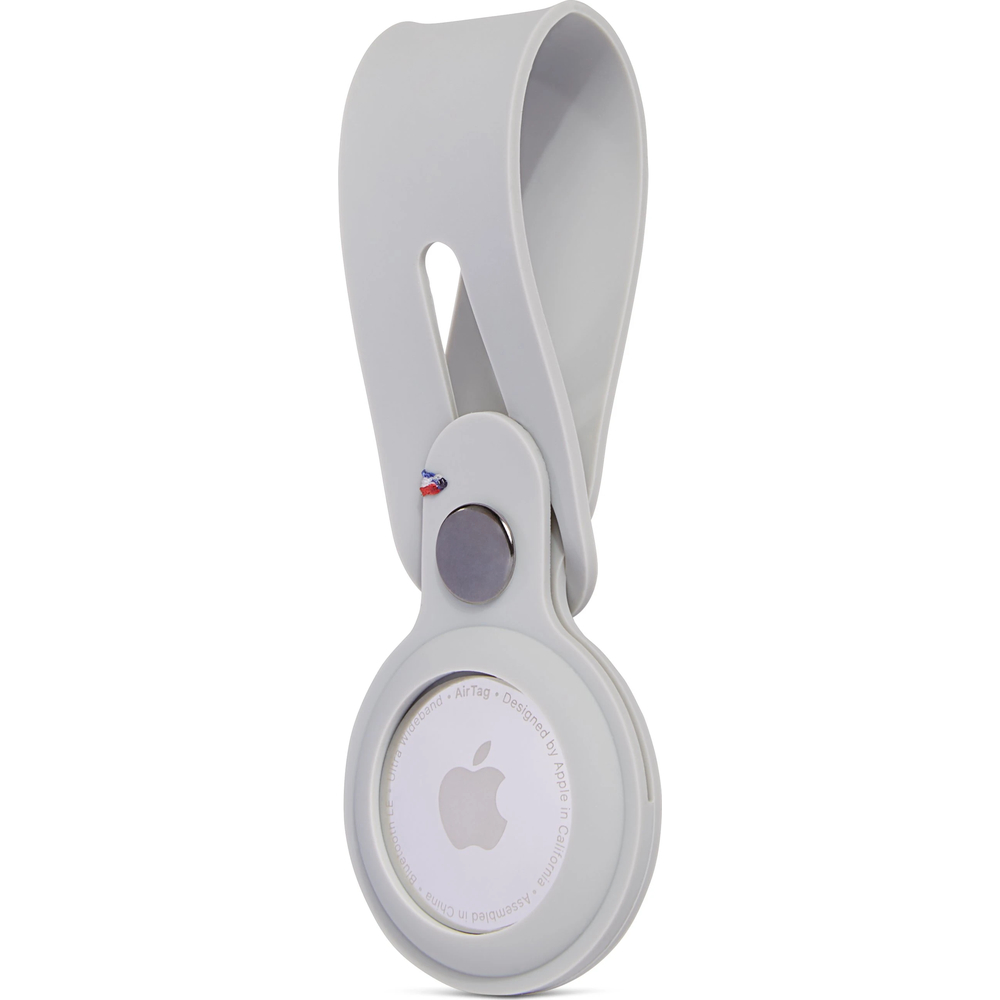 Чехол Decoded Sillicon Loop для Apple AirTag, силикон, серый