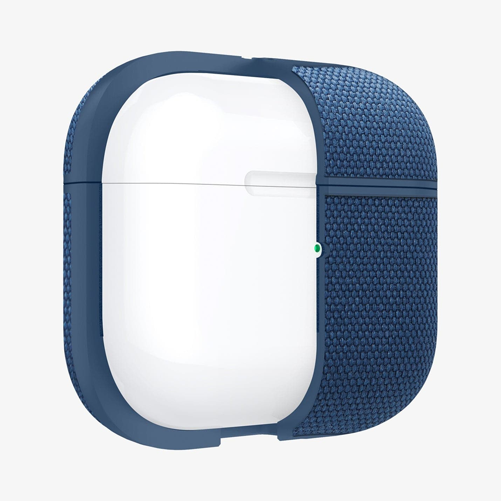  Чехол SPIGEN Urban fit Apple Airpods 3 black пластик/ ткань синий