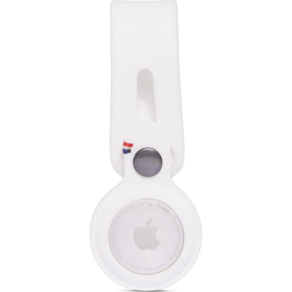 Чехол Decoded Sillicon Loop для Apple AirTag, силикон, белый