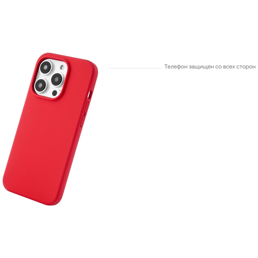 Чехол защитный Touch Mag Case, iPhone 14 Plus, силикон , софт-тач, красный