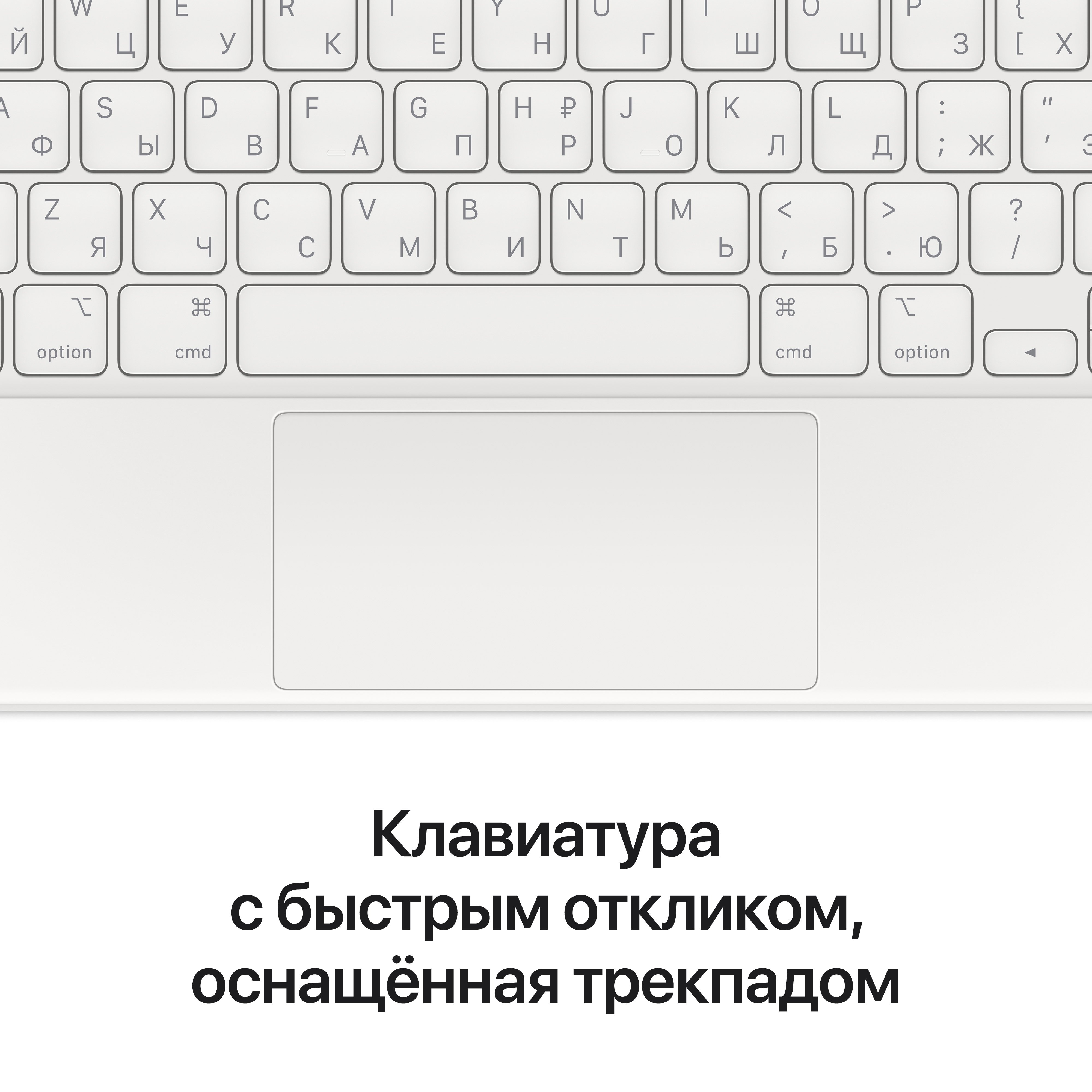 Клавиатура Apple Magic Keyboard for iPad Pro 12,9‑inch (5th generation) - Russian - White