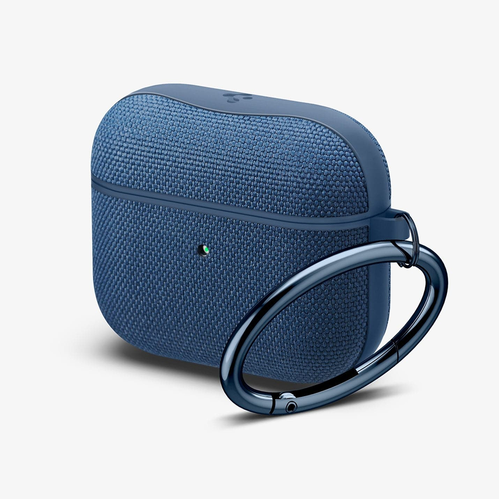  Чехол SPIGEN Urban fit Apple Airpods 3 black пластик/ ткань синий