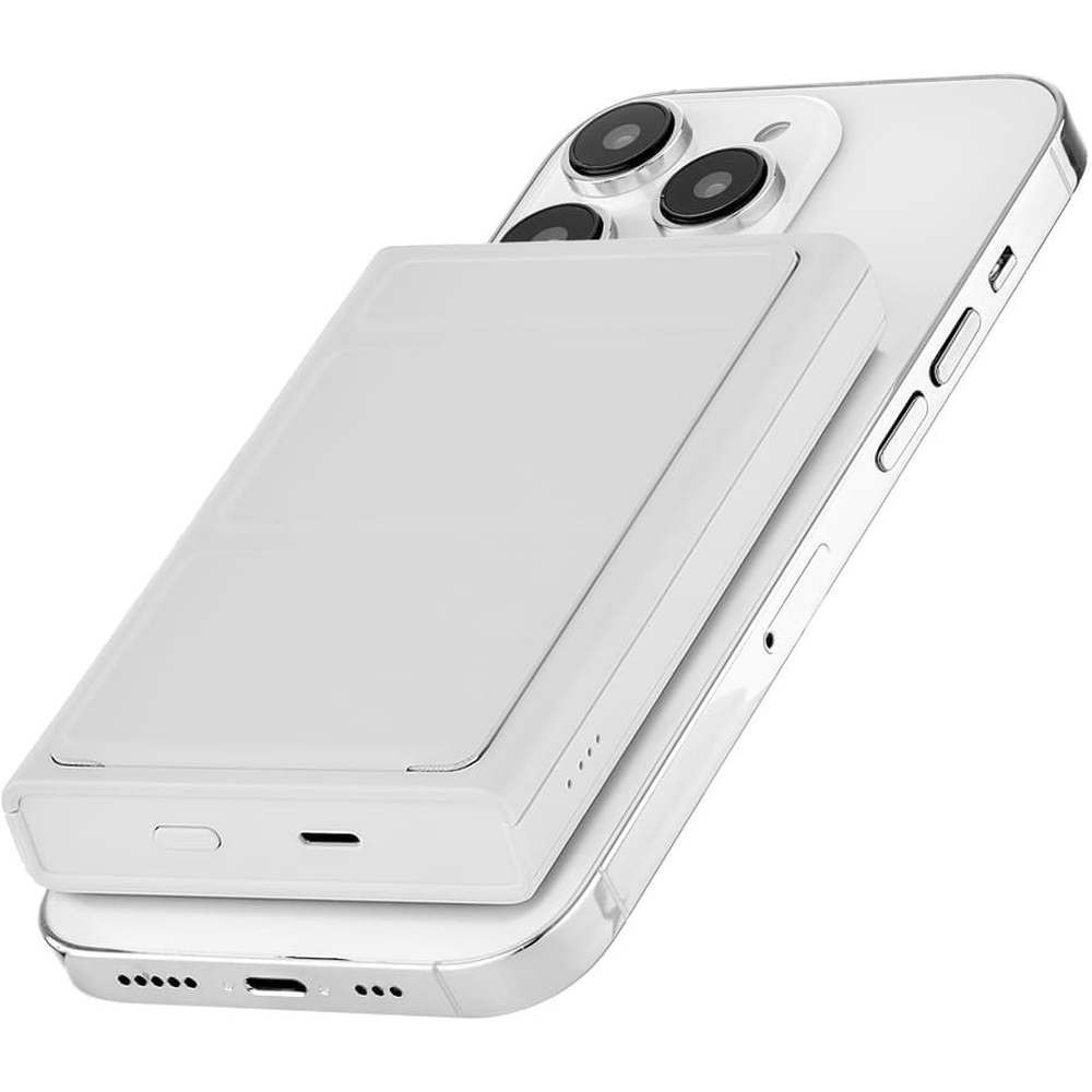 Беспроводная аккумуляторная батарея 5000mAh Rocket Hold, PD20W, цвет: светло-серый