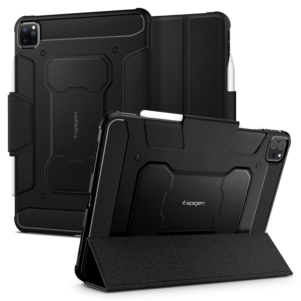  Чехол SPIGEN Rugged Armor Pro для iPad Pro 11 2020/2021 пластик черный