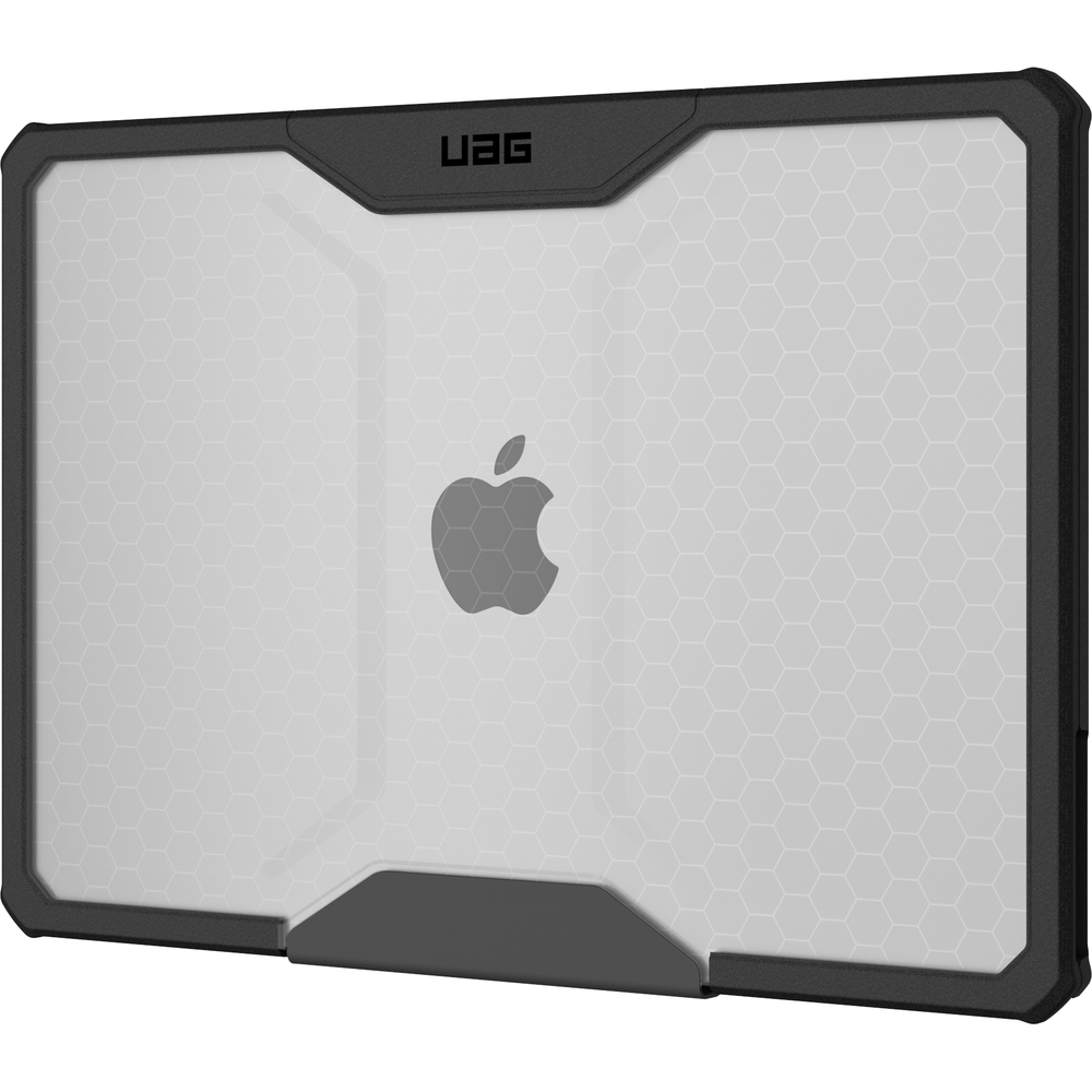 Чехол-накладка UAG Plyo Ice для MacBook Air 13" (2022 M2), «матовый лёд»/чёрный