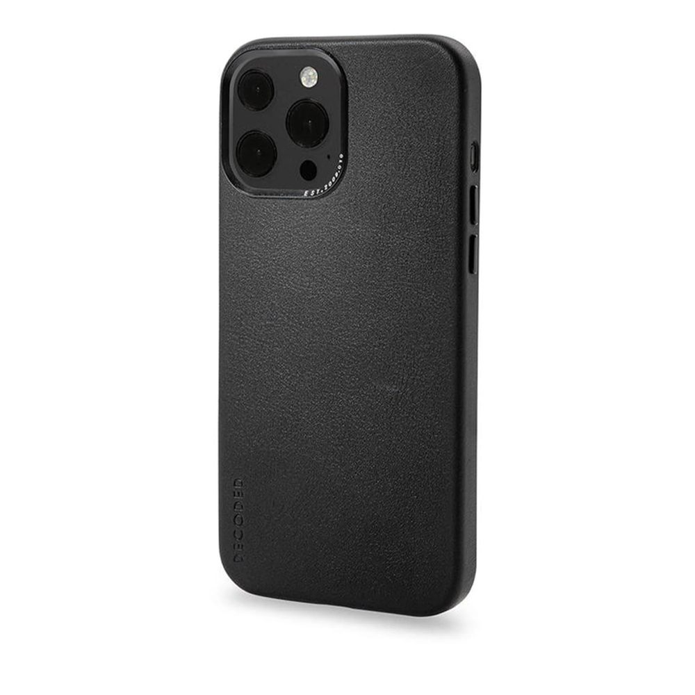 Чехол Decoded Leather Backcover - MagSafe для iPhone 13 Pro, кожа, черный