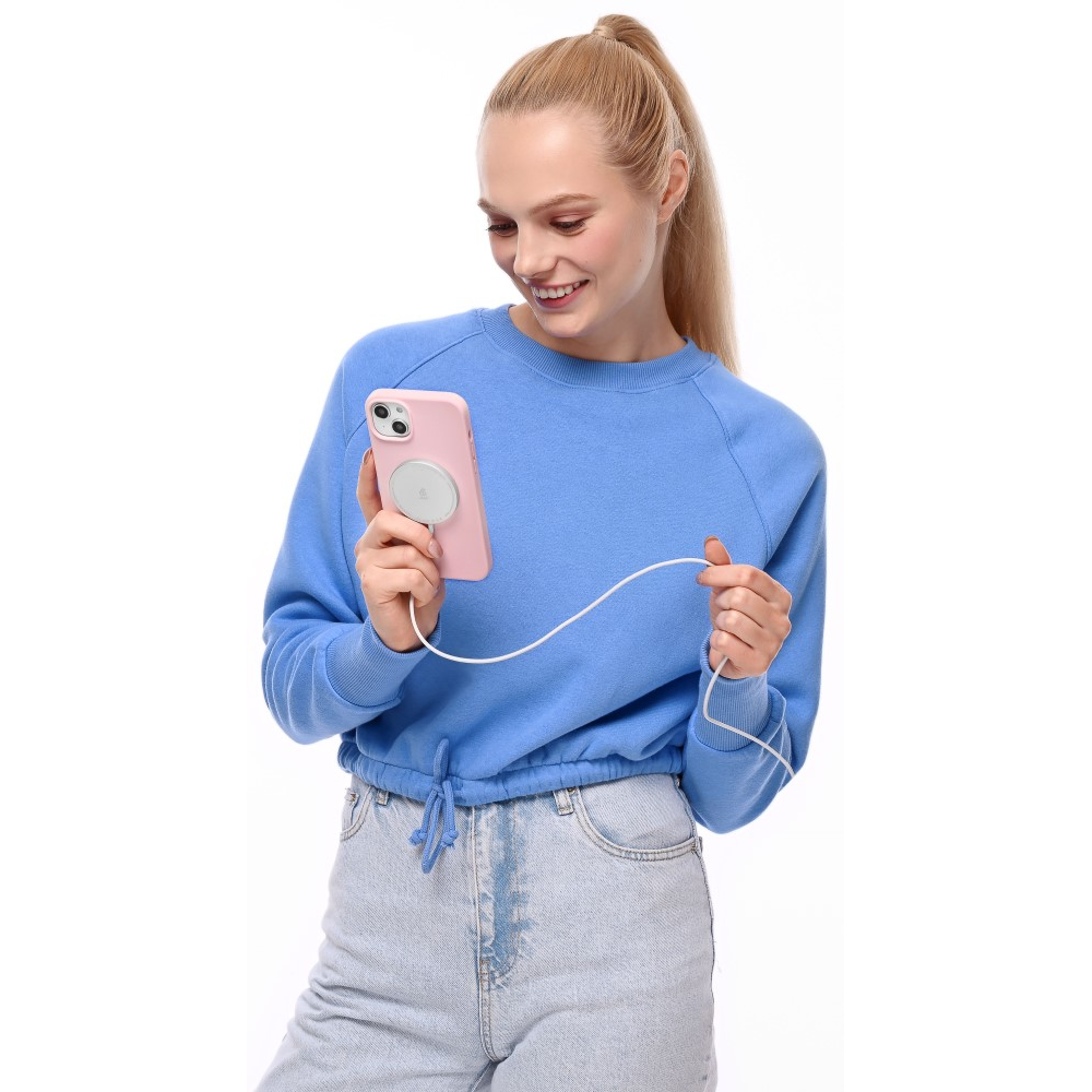 Чехол защитный Touch Mag Case, iPhone 14 Plus, силикон , софт-тач, розовый